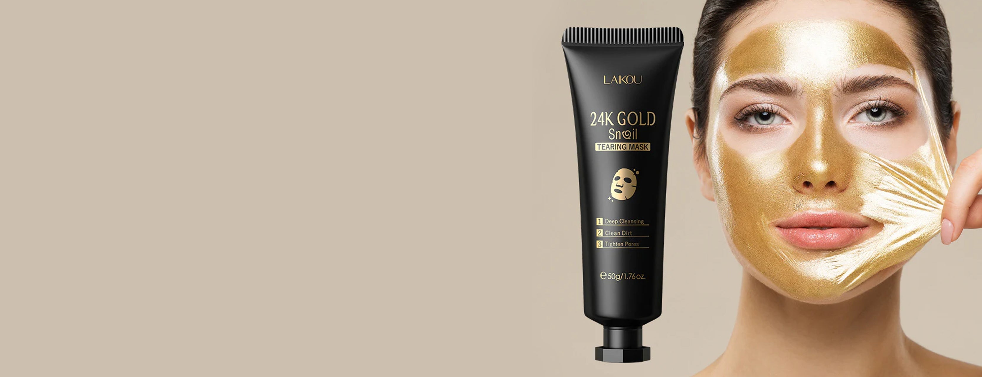 Gold Foil Tear-Off Mask
