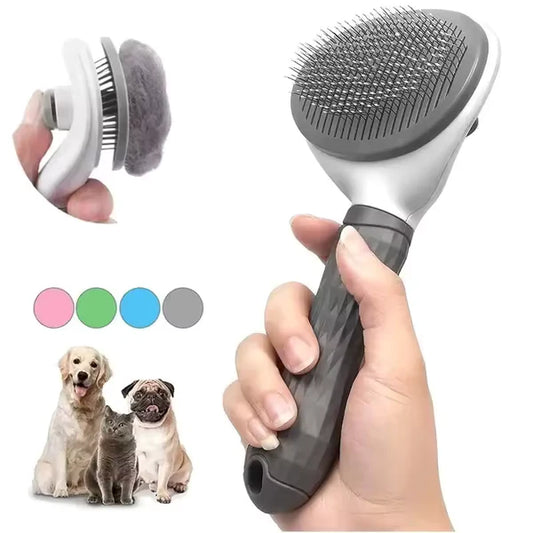 Self Cleaning Dog & Cat Brush – Deshedding Tool for Dogs and Cats